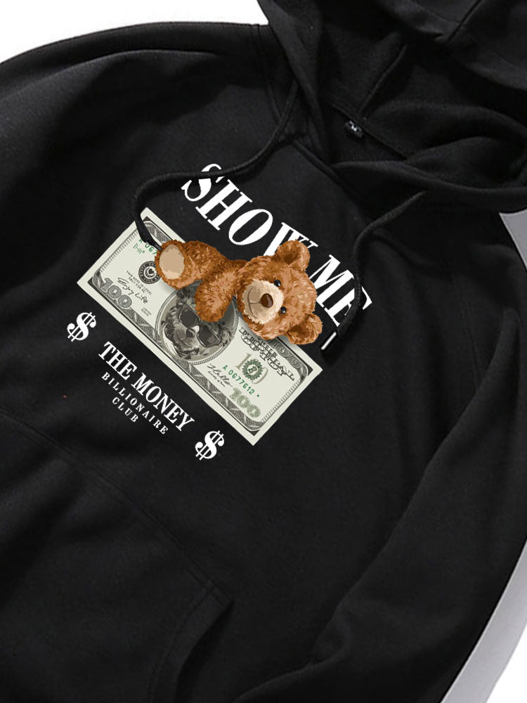 VARENO Money Bear Kapuzenpullover