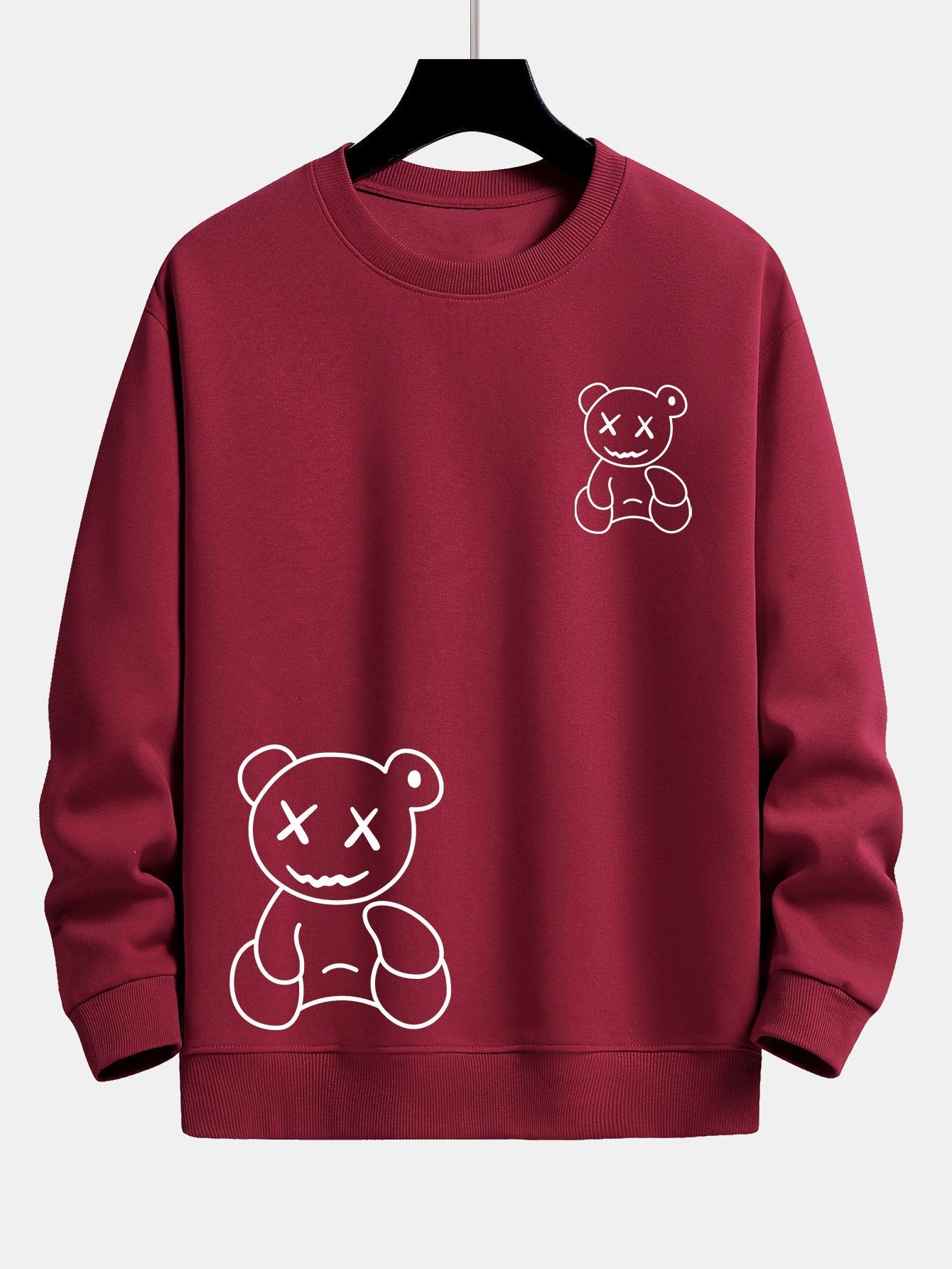 VARENO Sweatshirt mit Bären-Print