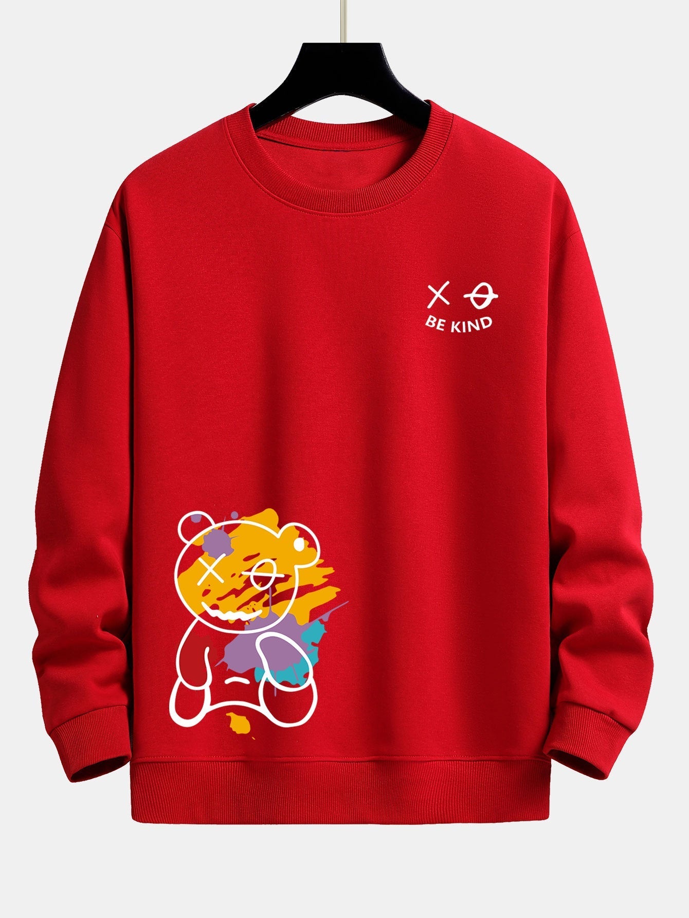 VARENO Sweatshirt mit Graffiti-Bär