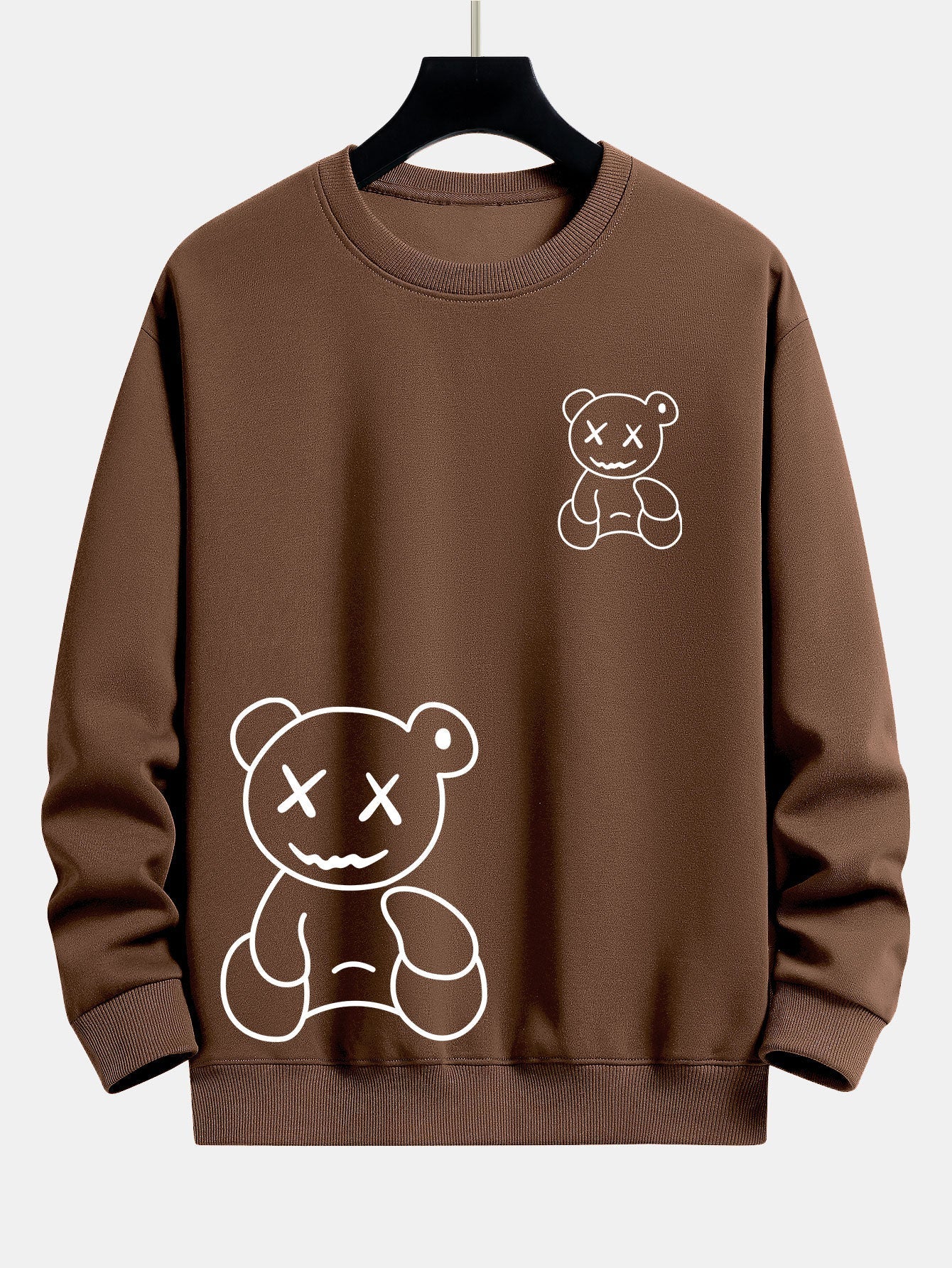 VARENO Sweatshirt mit Bären-Print