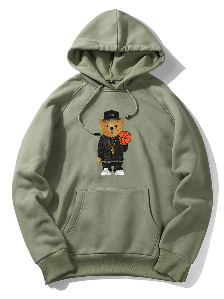 VARENO Basketball-Bären-Hoodie