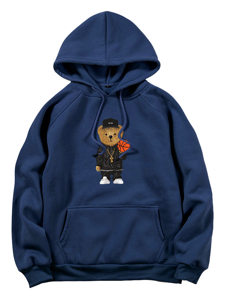 VARENO Basketball-Bären-Hoodie