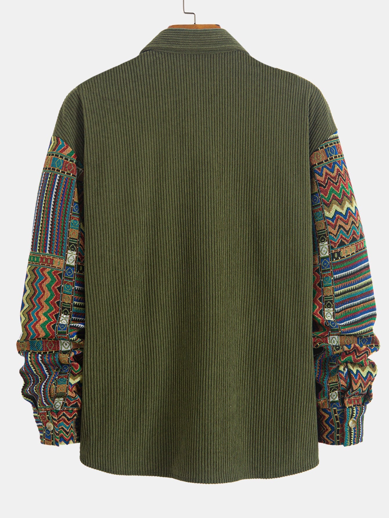 VARENO Hemdjacke mit ethnischem geometrischem Muster