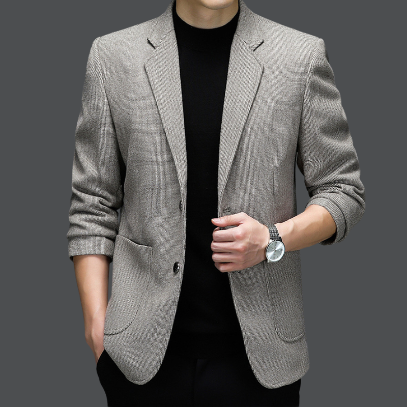 BERSON™ Blazerjacke aus Wolle