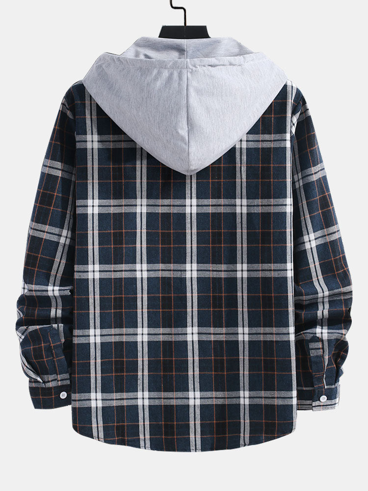 VARENO Karierte Hemdjacke