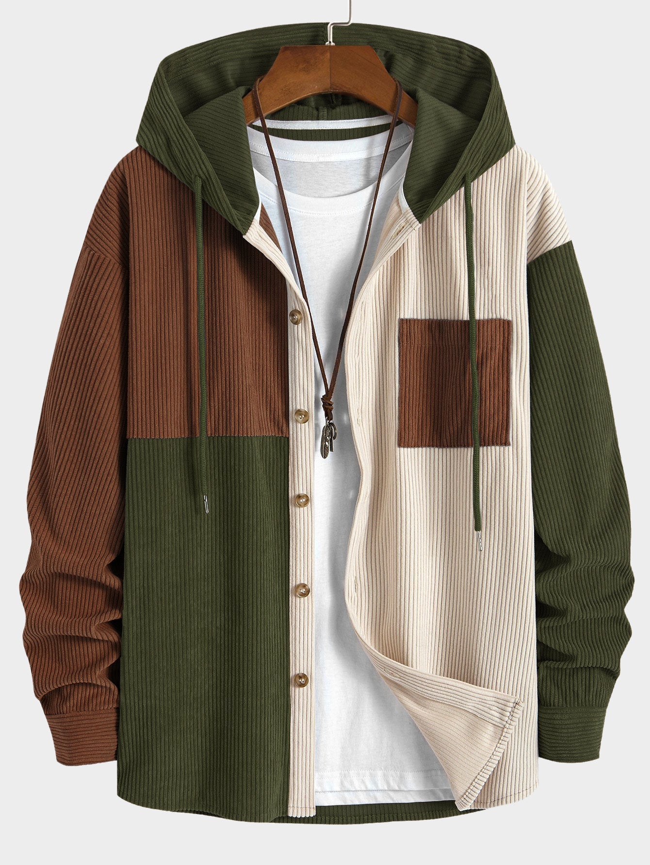 VARENO Colorblock-Hemd