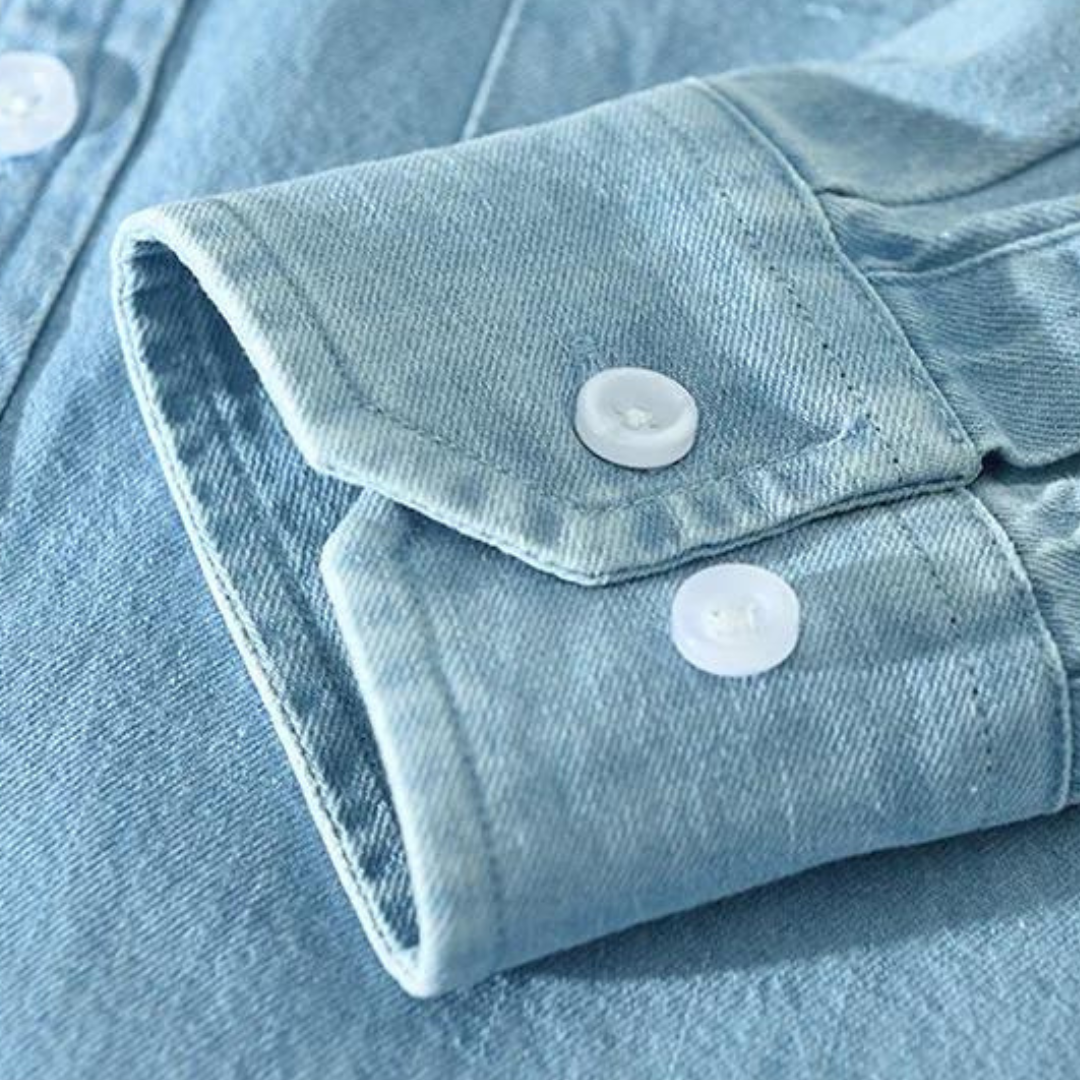 VARENO Hemd mit Jeanskragen