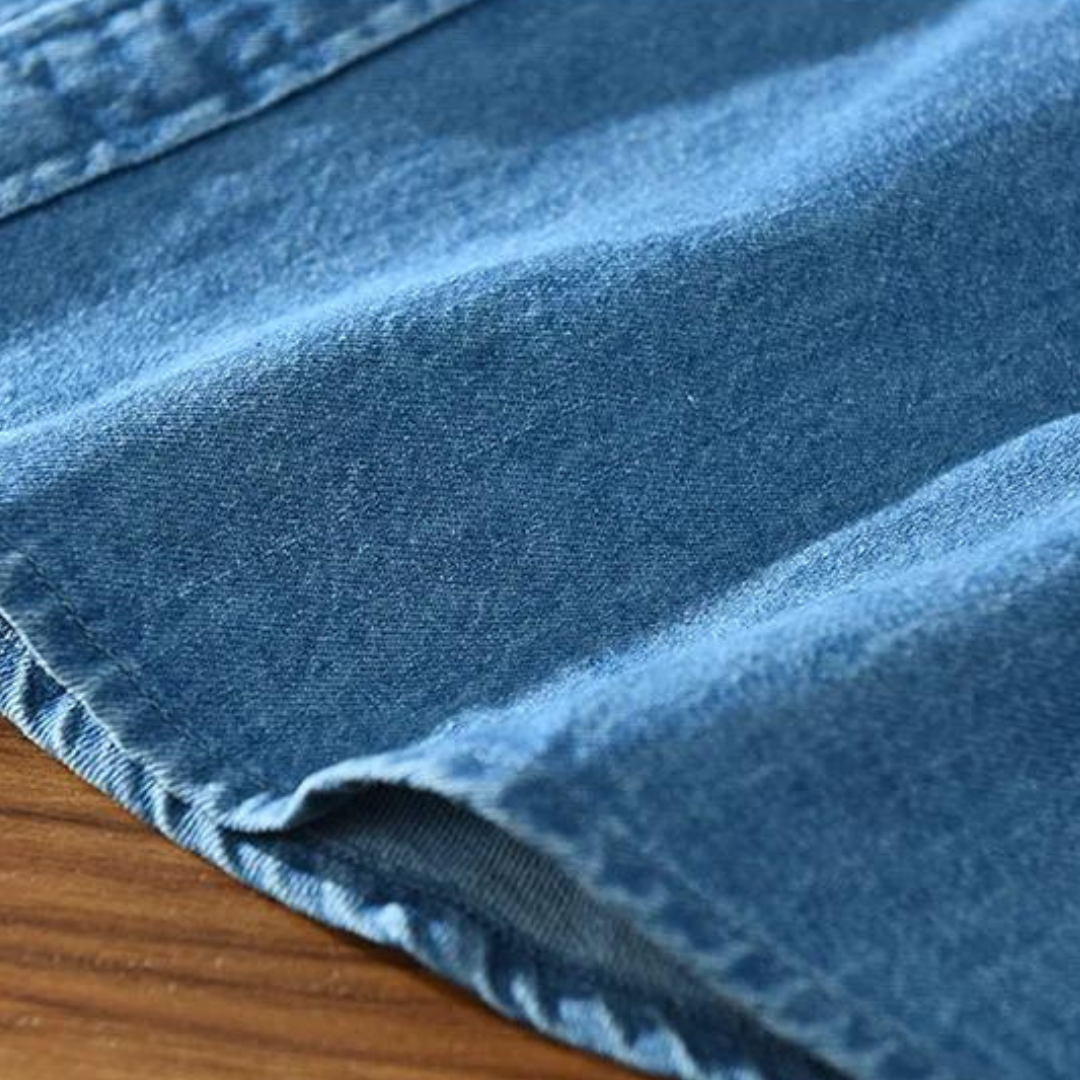 VARENO Hemd mit Jeanskragen