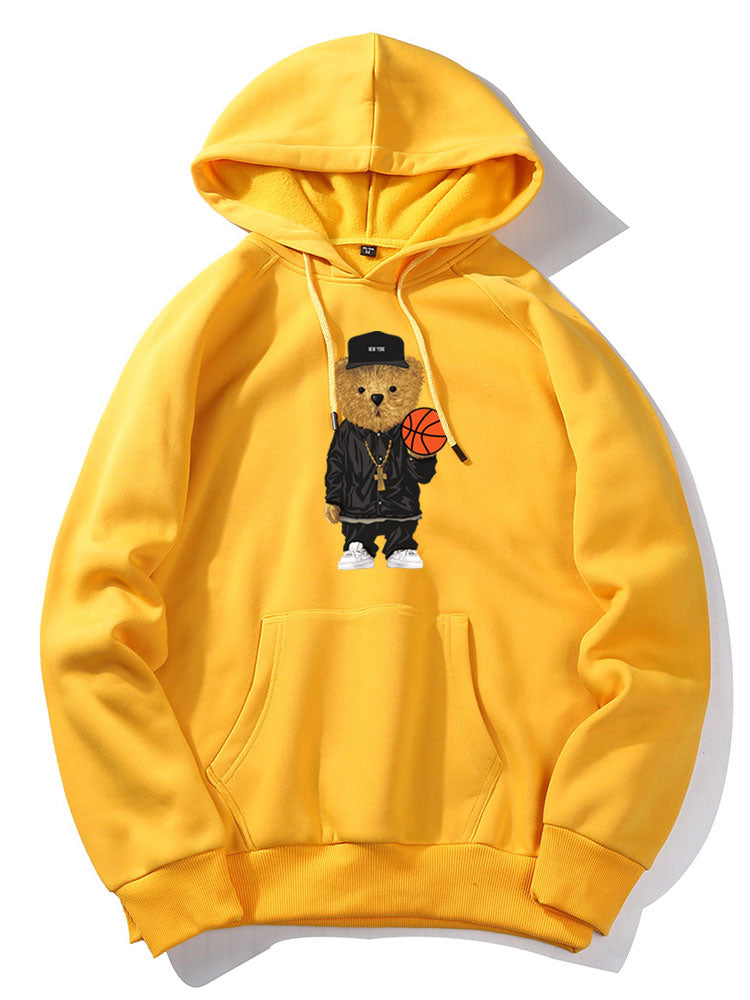 VARENO Basketball-Bären-Hoodie