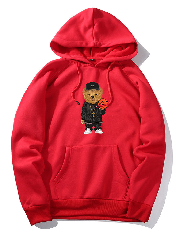 VARENO Basketball-Bären-Hoodie