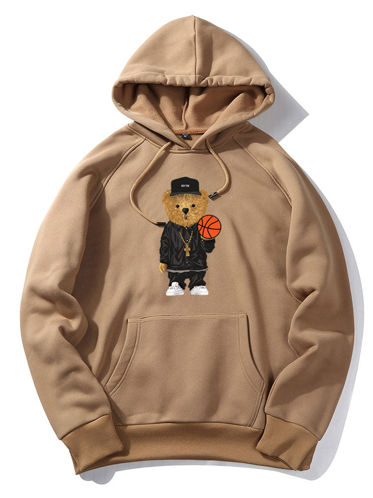 VARENO Basketball-Bären-Hoodie