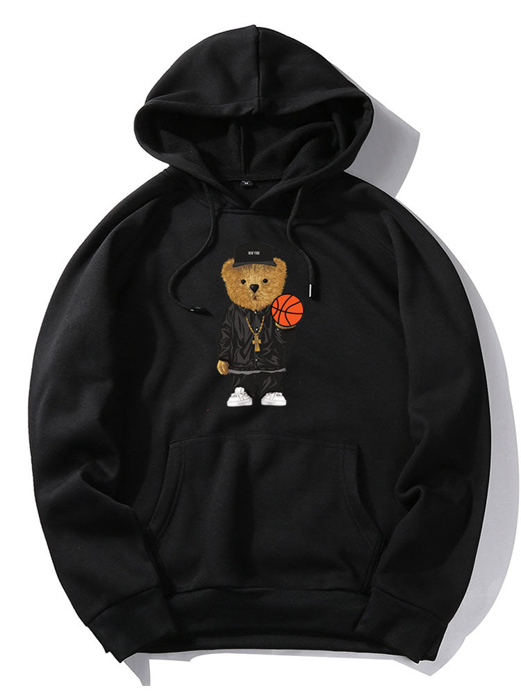 VARENO Basketball-Bären-Hoodie