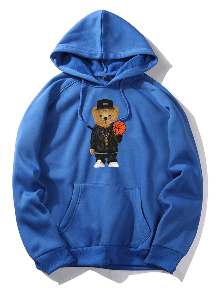 VARENO Basketball-Bären-Hoodie