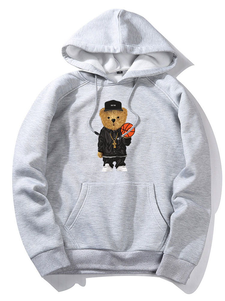 VARENO Basketball-Bären-Hoodie