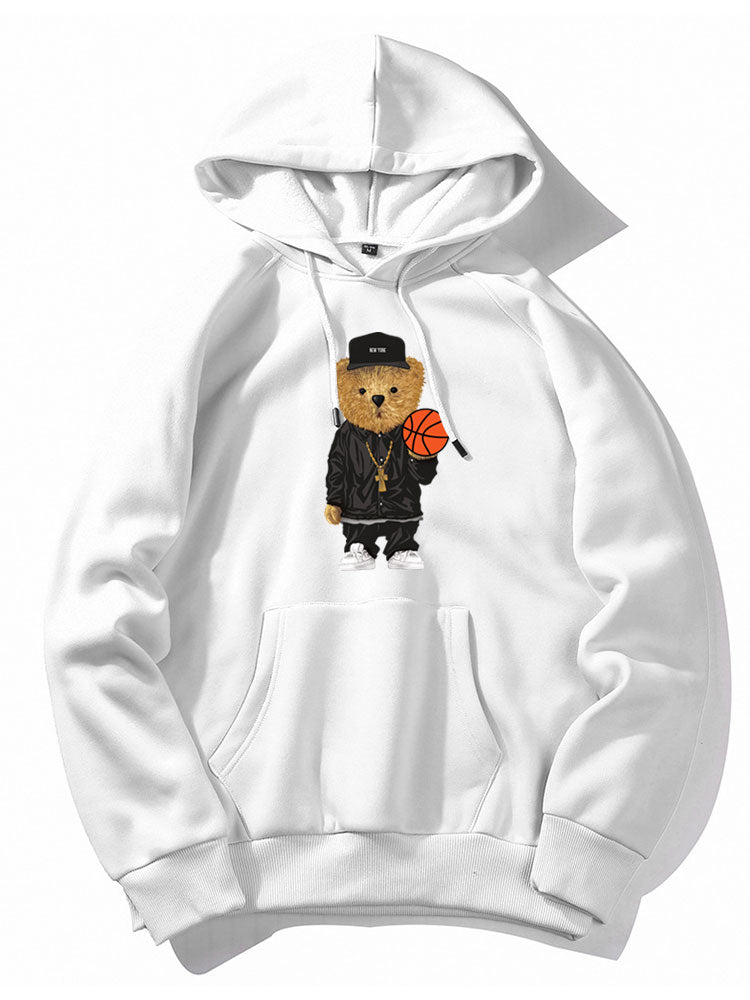 VARENO Basketball-Bären-Hoodie