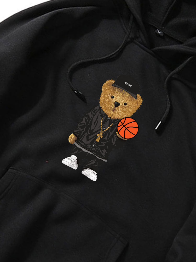 VARENO Basketball-Bären-Hoodie