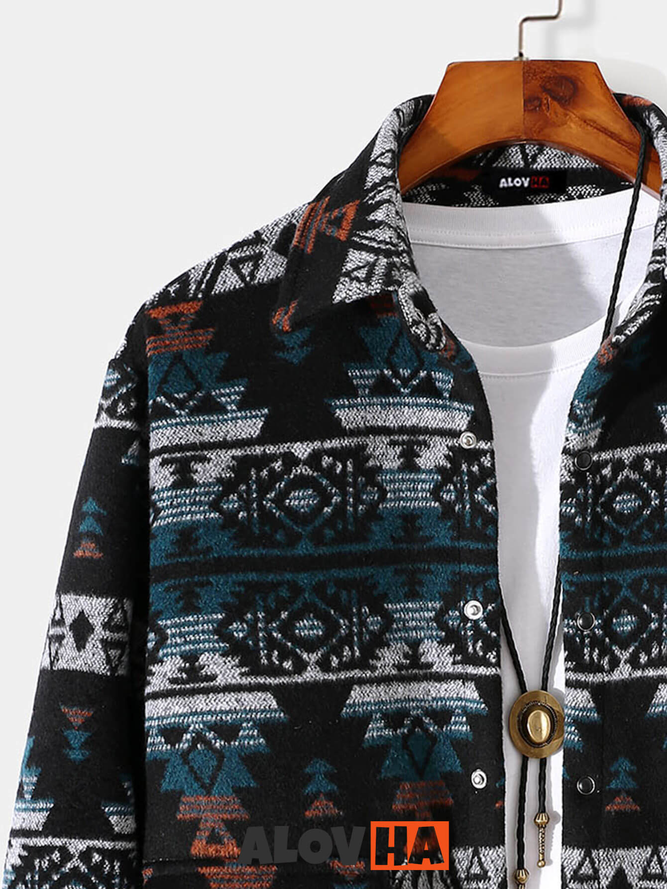 VARENO Marineblaue Hemdjacke