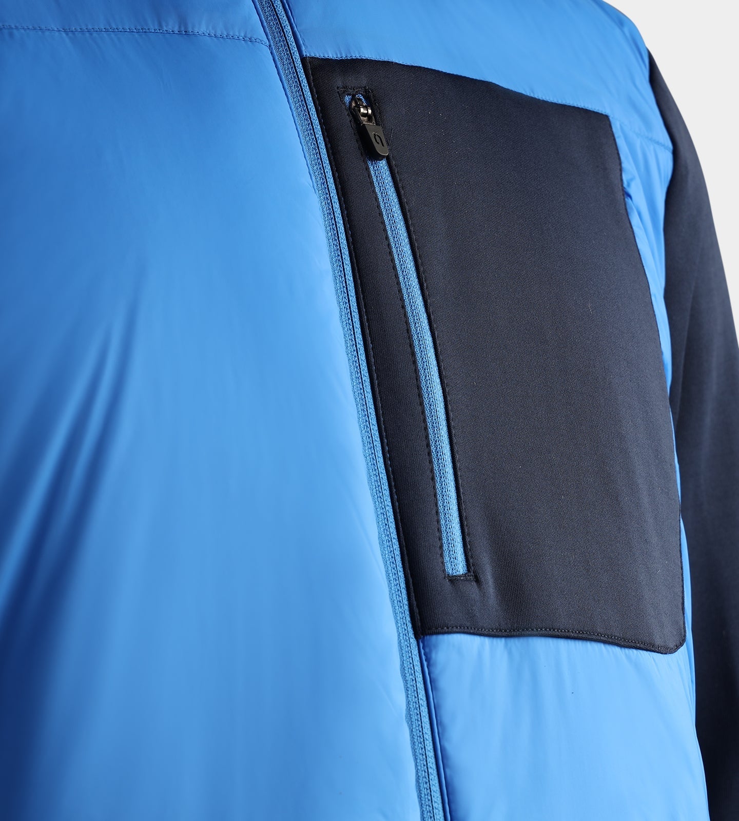 VARENO LINKS Blaue Jacke