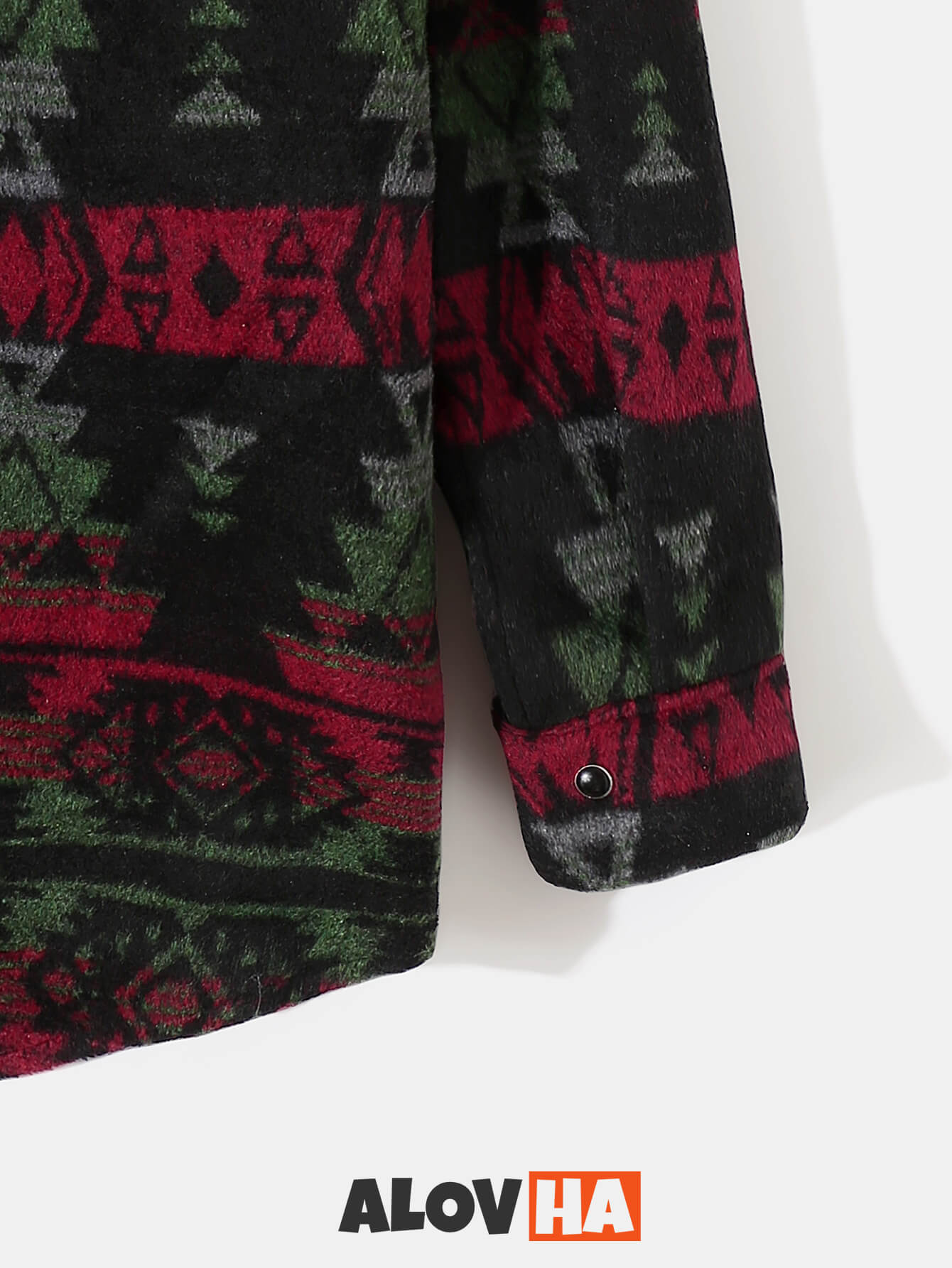 VARENO Rot - Schwarze Hemdjacke