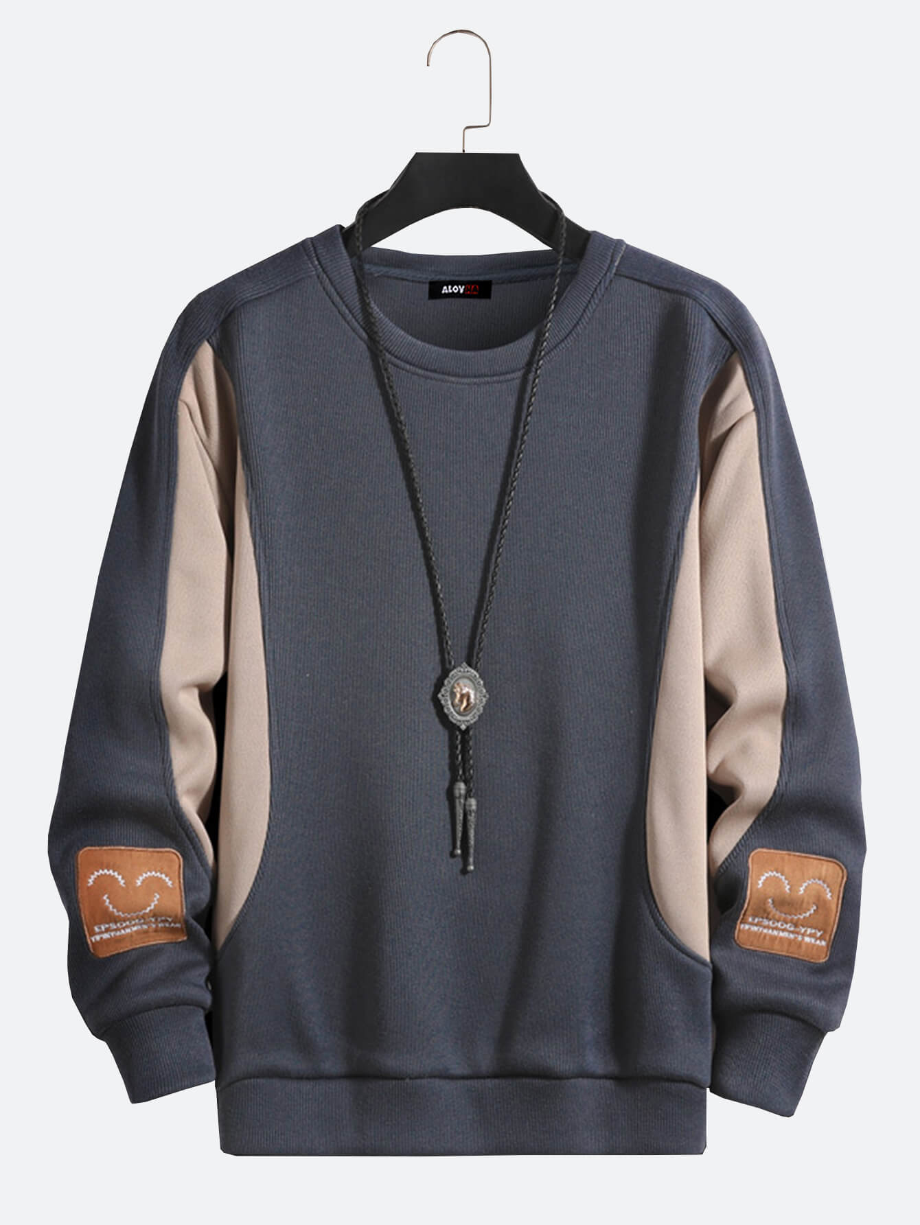 Street Cuff – Langärmliges Sweatshirt mit Smiley-Muster