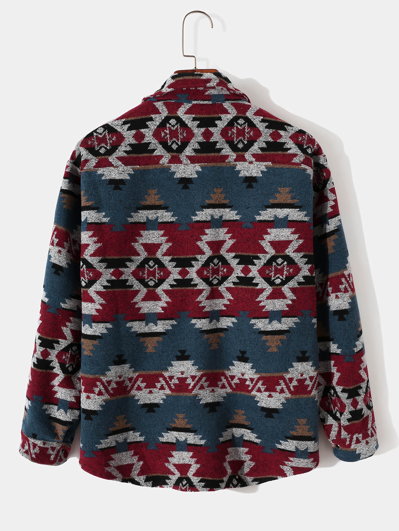 VARENO Blaue Hemdjacke