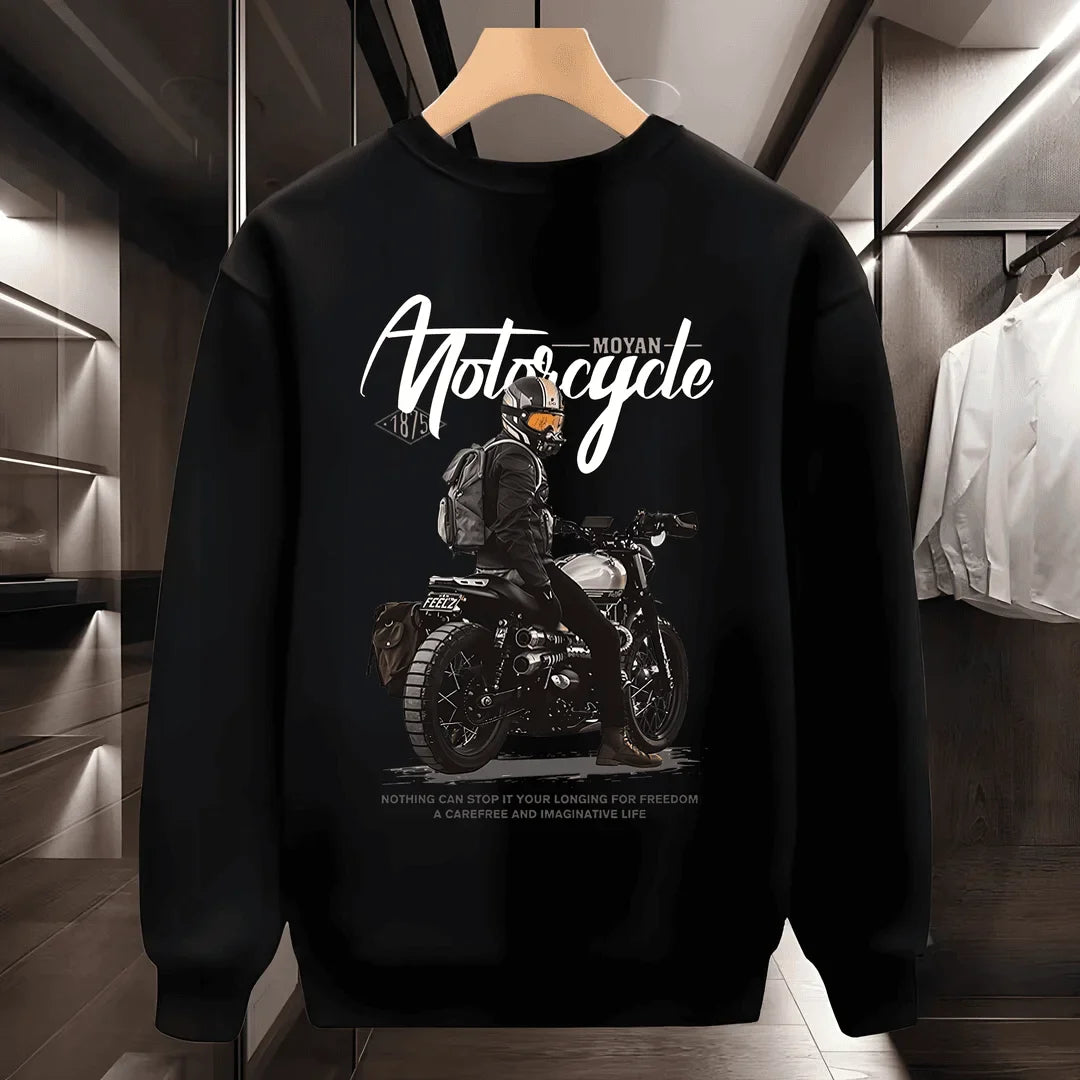 VARENO Biker-Sweatshirt aus Baumwolle