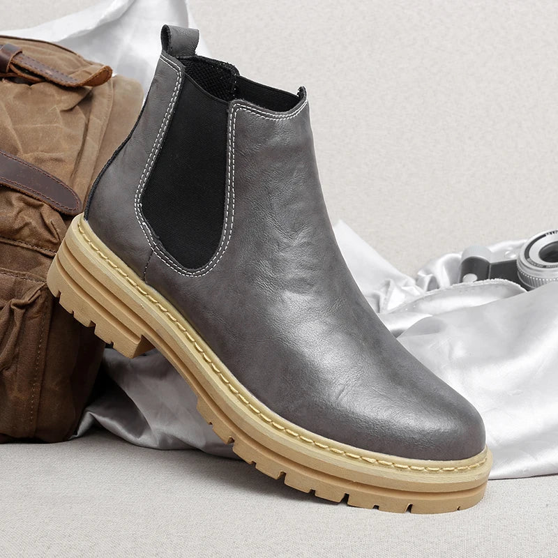 Stiefel aus echtem Leder