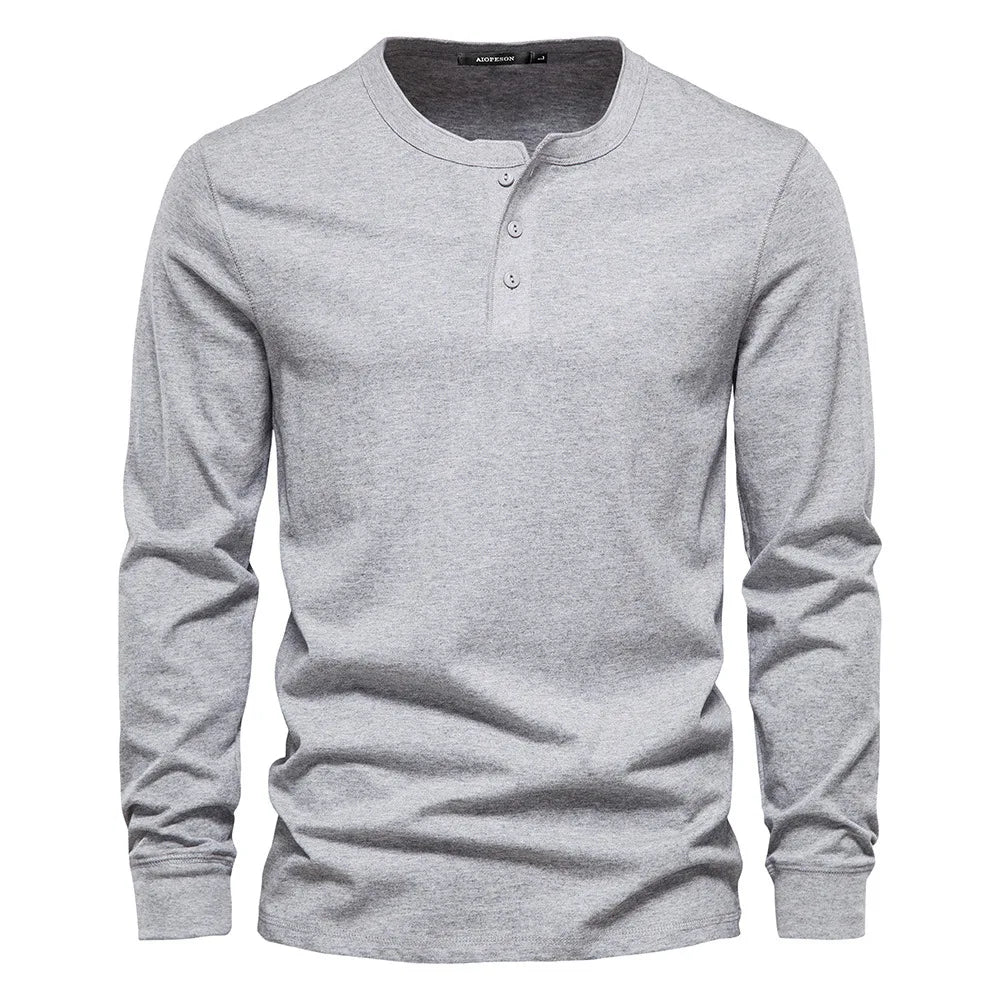VARENO Henley-Sweatshirt