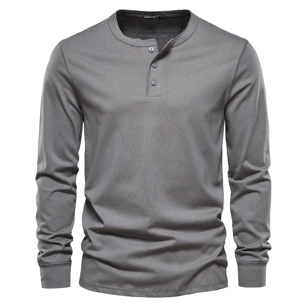 VARENO Henley-Sweatshirt