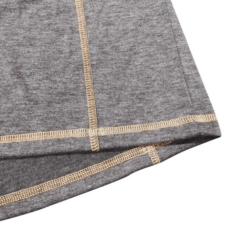 VARENO Langarm-T-Shirt mit Henley-Ausschnitt