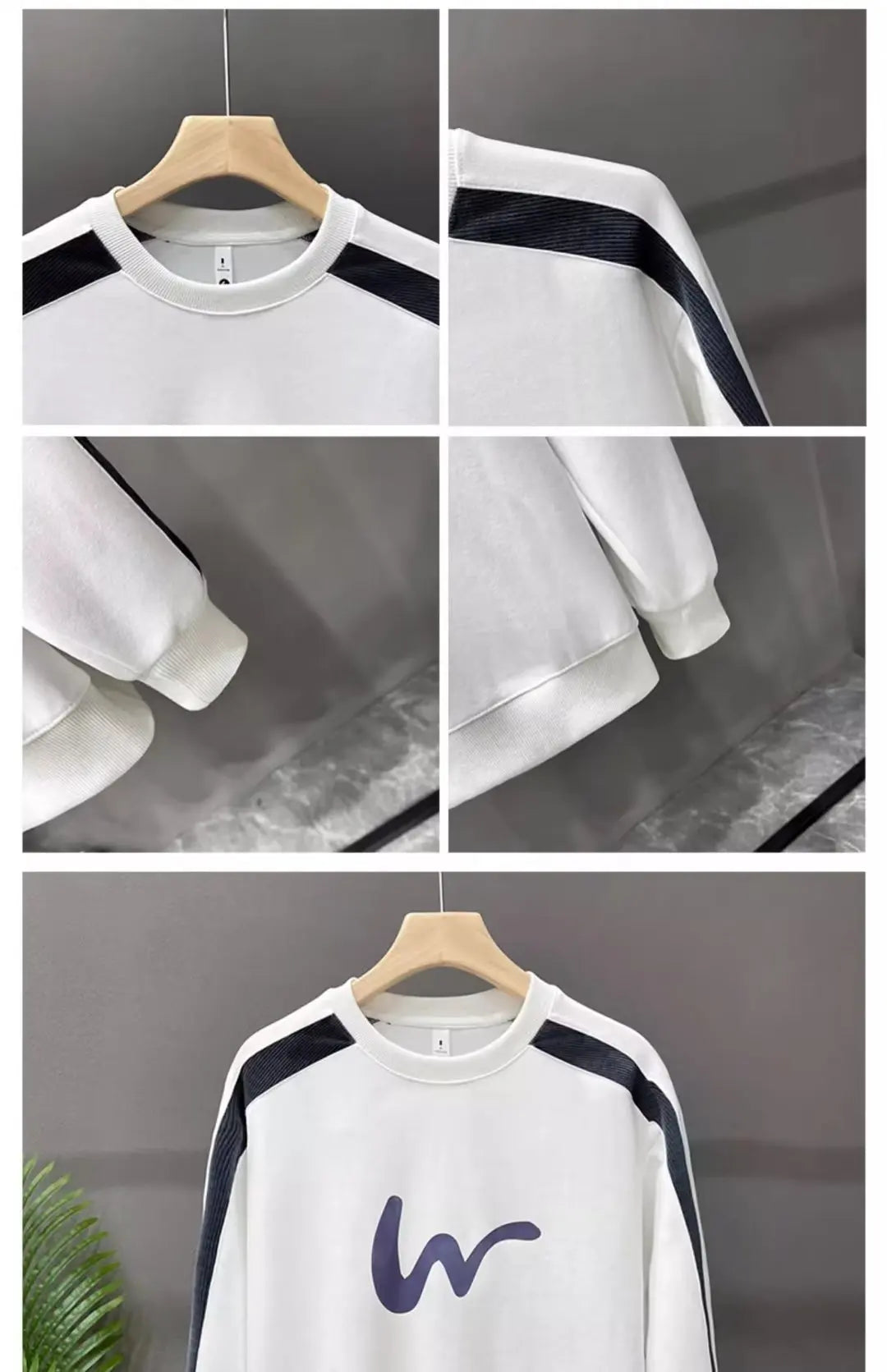 VARENO Sweatshirt aus koreanischer Baumwolle