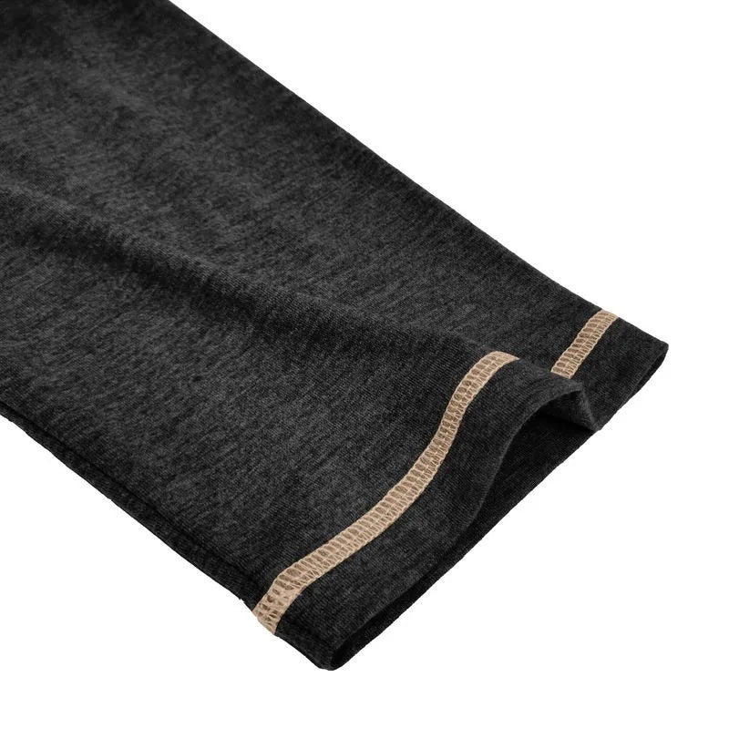 VARENO Langarm-T-Shirt mit Henley-Ausschnitt