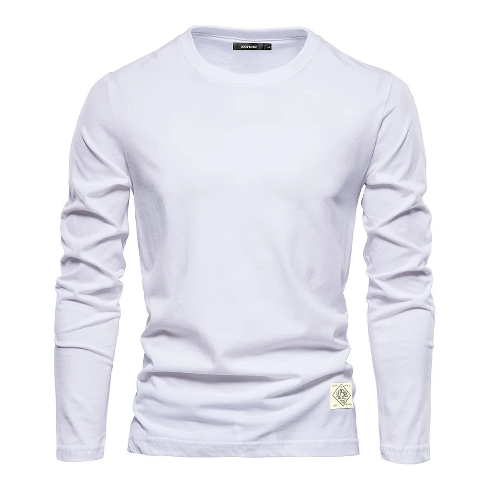 VARENO Langarm-Sweatshirt aus Baumwolle