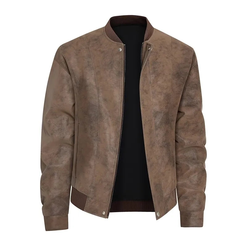 VARENO Lässige Lederjacke