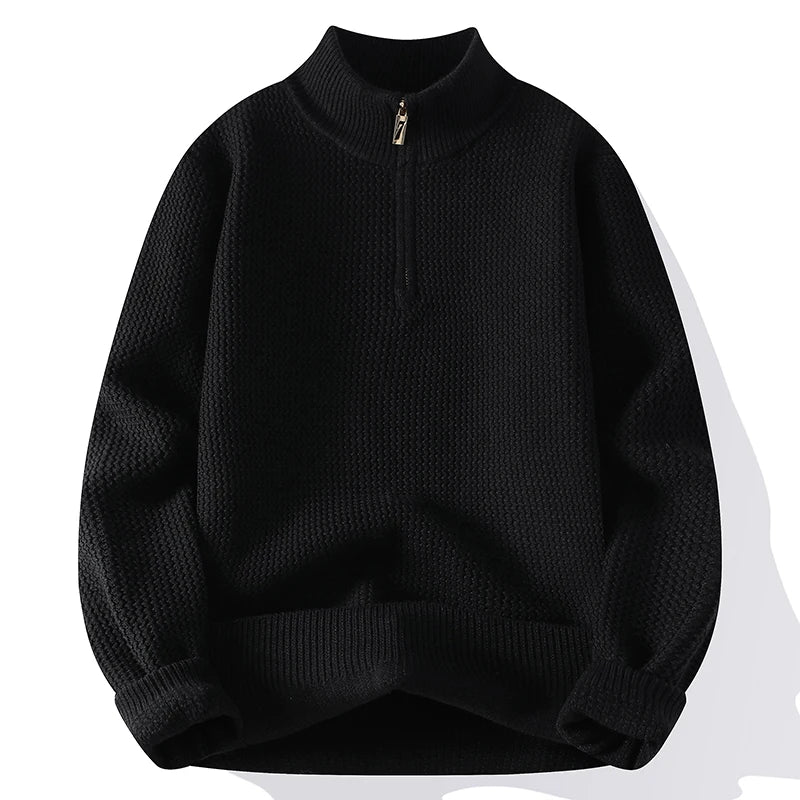 VARENO Pullover mit Reißverschluss