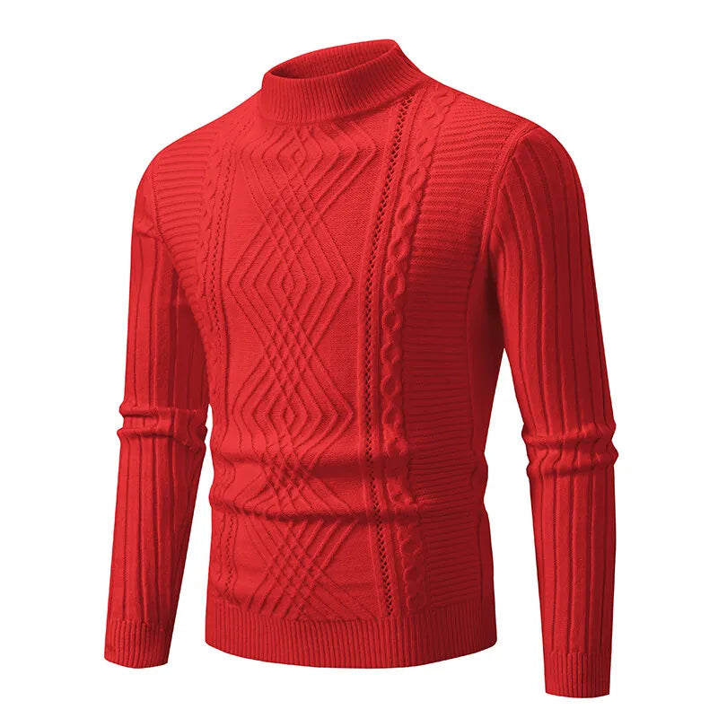 VARENO Pullover mit Stehkragen