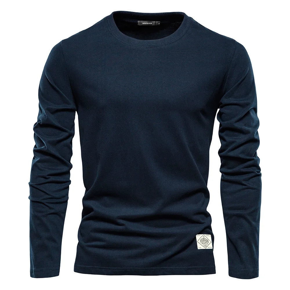 VARENO Langarm-Sweatshirt aus Baumwolle
