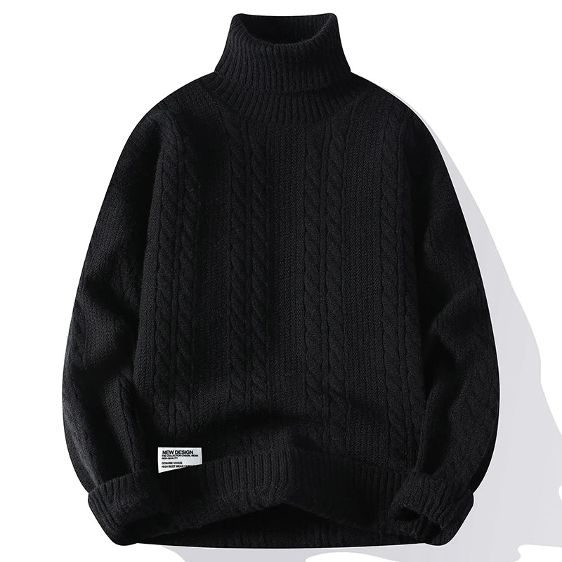VARENO Rollkragenpullover im Vintage-Design