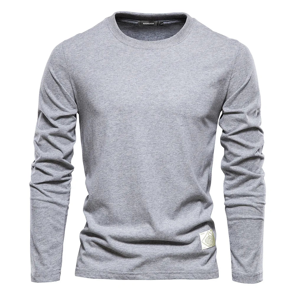VARENO Langarm-Sweatshirt aus Baumwolle