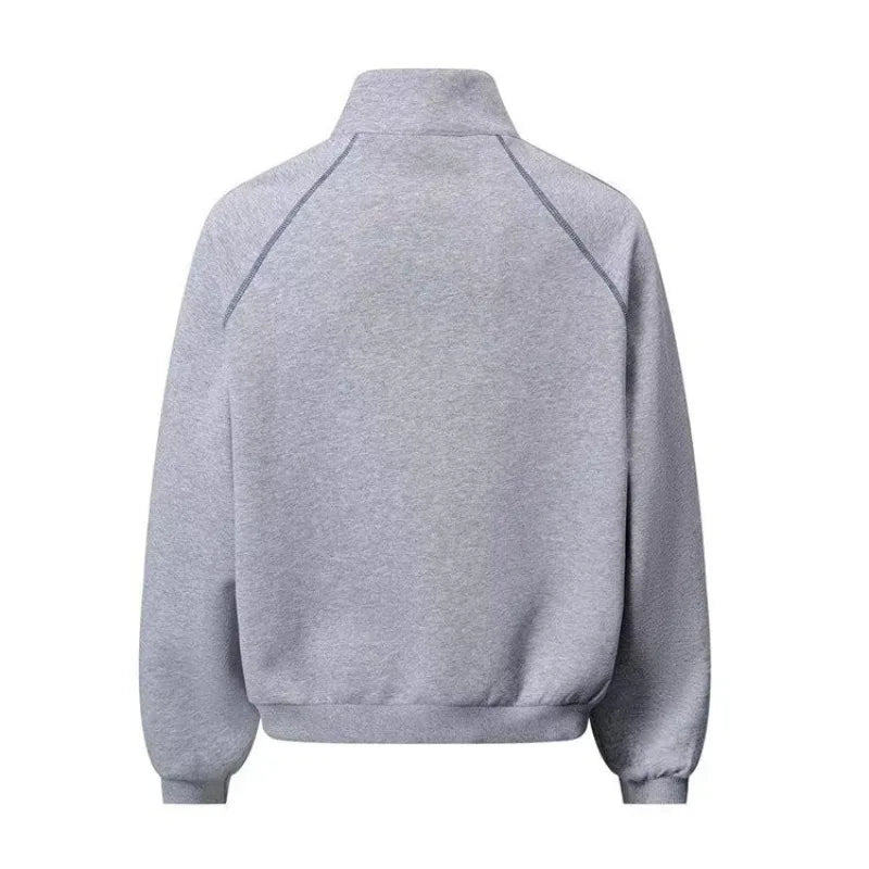 VARENO Sweatshirt mit Reißverschluss