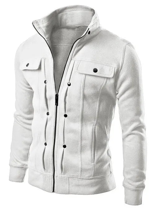 VARENO Fleece-Lederjacke