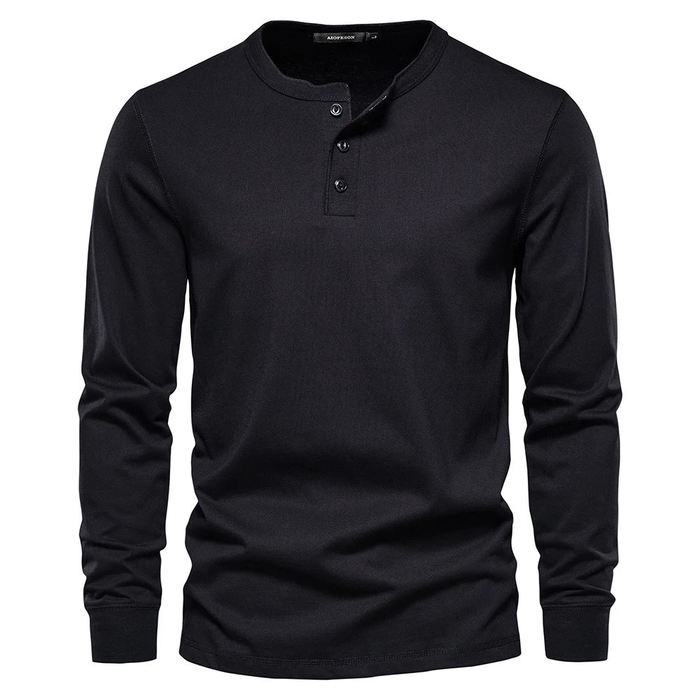 VARENO Henley-Sweatshirt