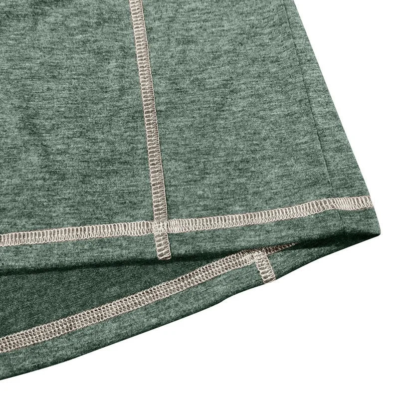 VARENO Langarm-T-Shirt mit Henley-Ausschnitt
