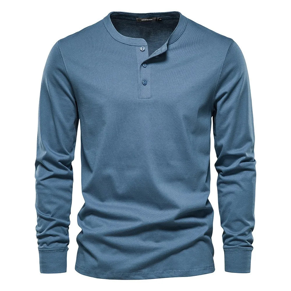 VARENO Henley-Sweatshirt