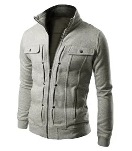 VARENO Fleece-Lederjacke