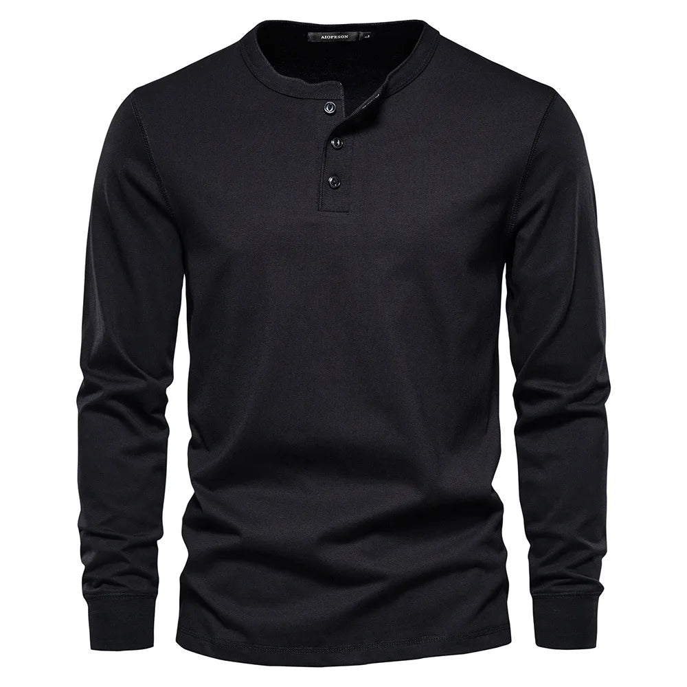 VARENO Henley-Sweatshirt