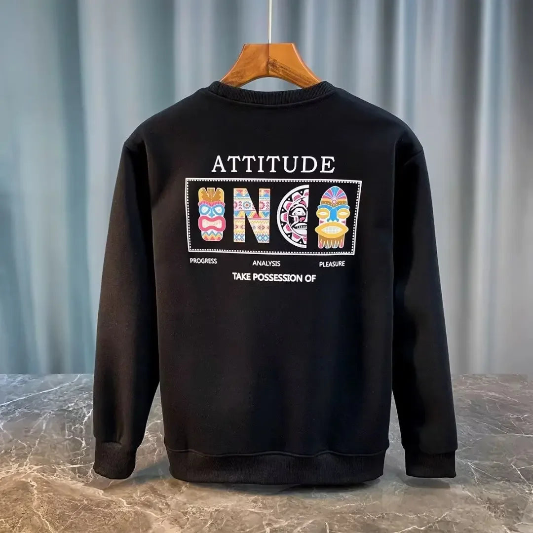 VARENO Vintage gemustertes Sweatshirt
