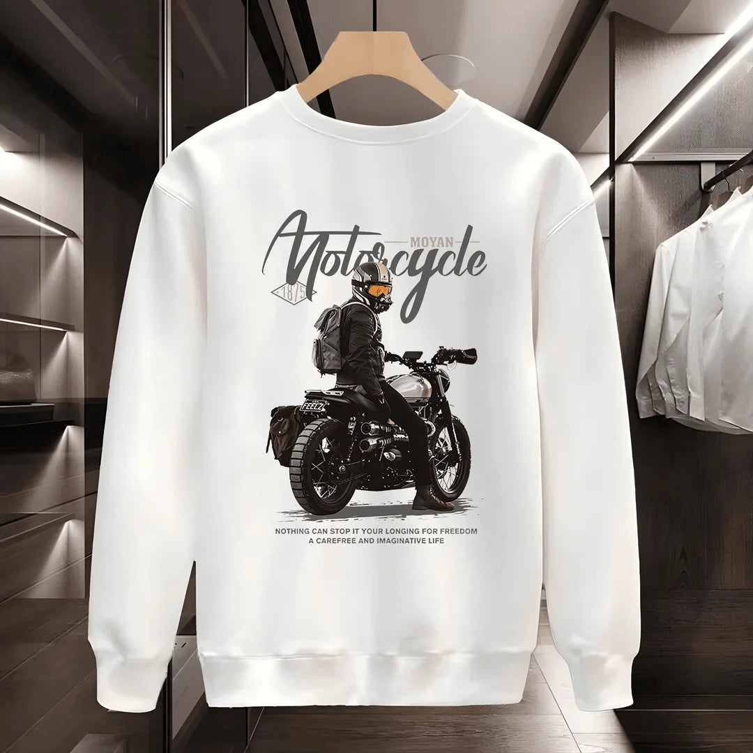 VARENO Biker-Sweatshirt aus Baumwolle