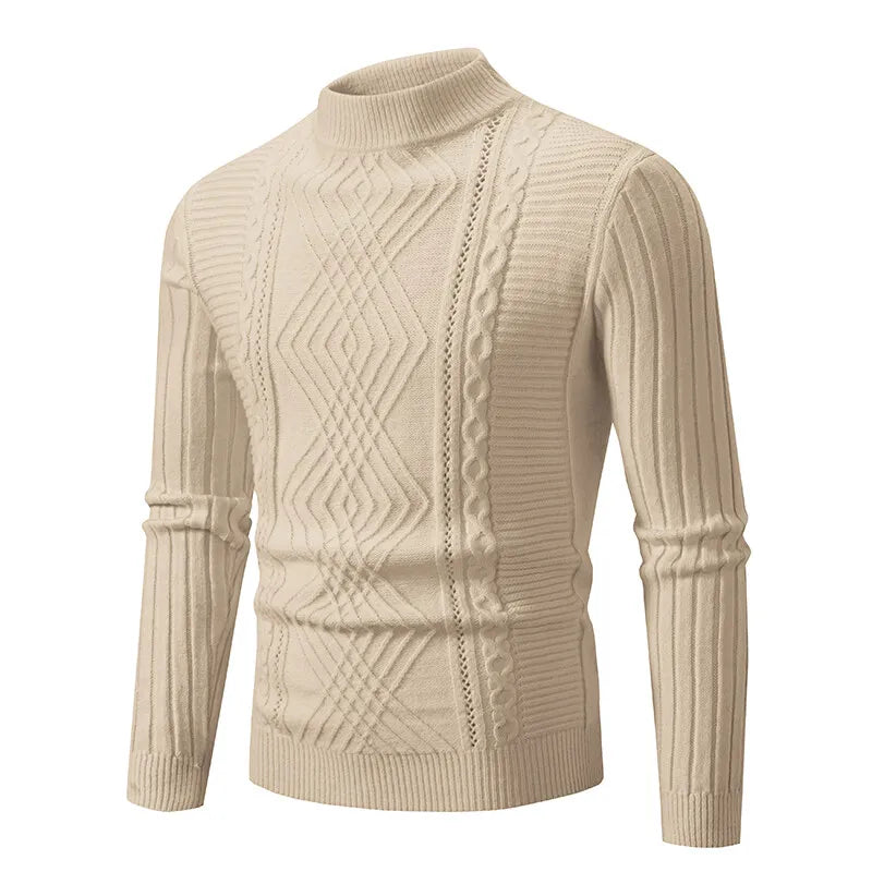 VARENO Pullover mit Stehkragen
