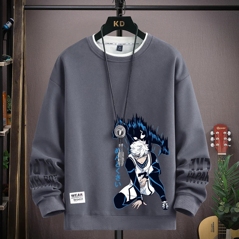 VARENO Übergroßes Sweatshirt mit Anime-Print
